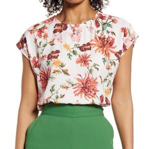 Halogen Cap Sleeve Blouse